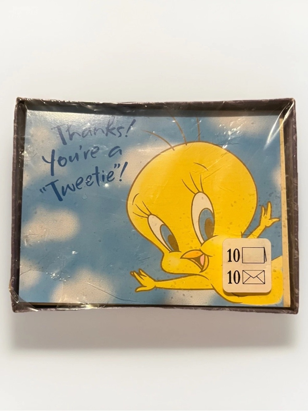 VINTAGE 1997 Hallmark Looney Tunes Tweety Bird 'Thanks You're a Tweetie' Cards